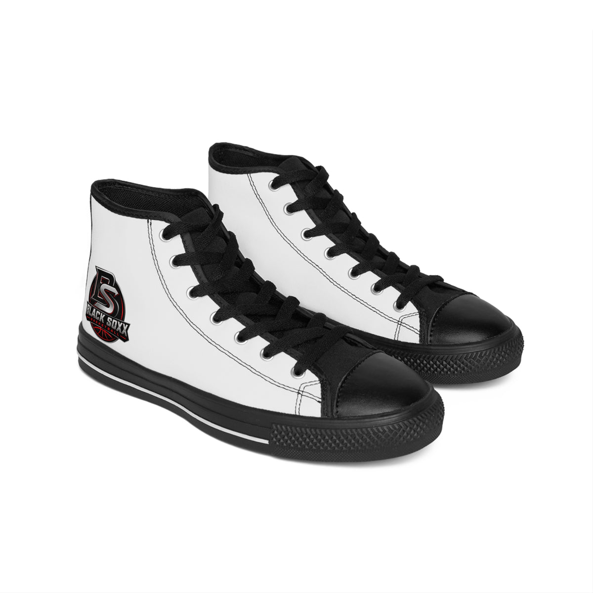 Black Soxx High-Top Sneakers — Vintage Logo Men’s Classic Sneakers