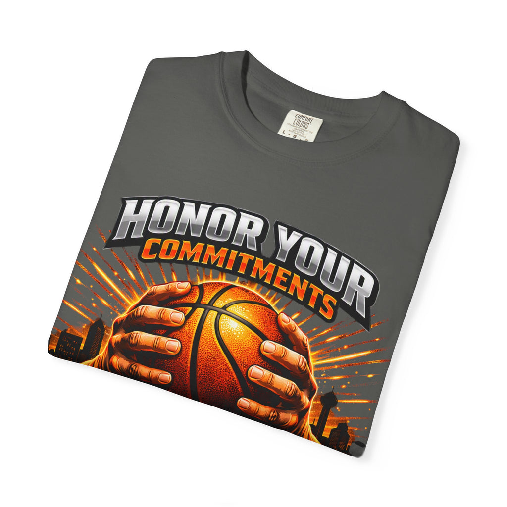 Honor Your Commitments Basketball T-Shirt — Black Sox X Team Tee