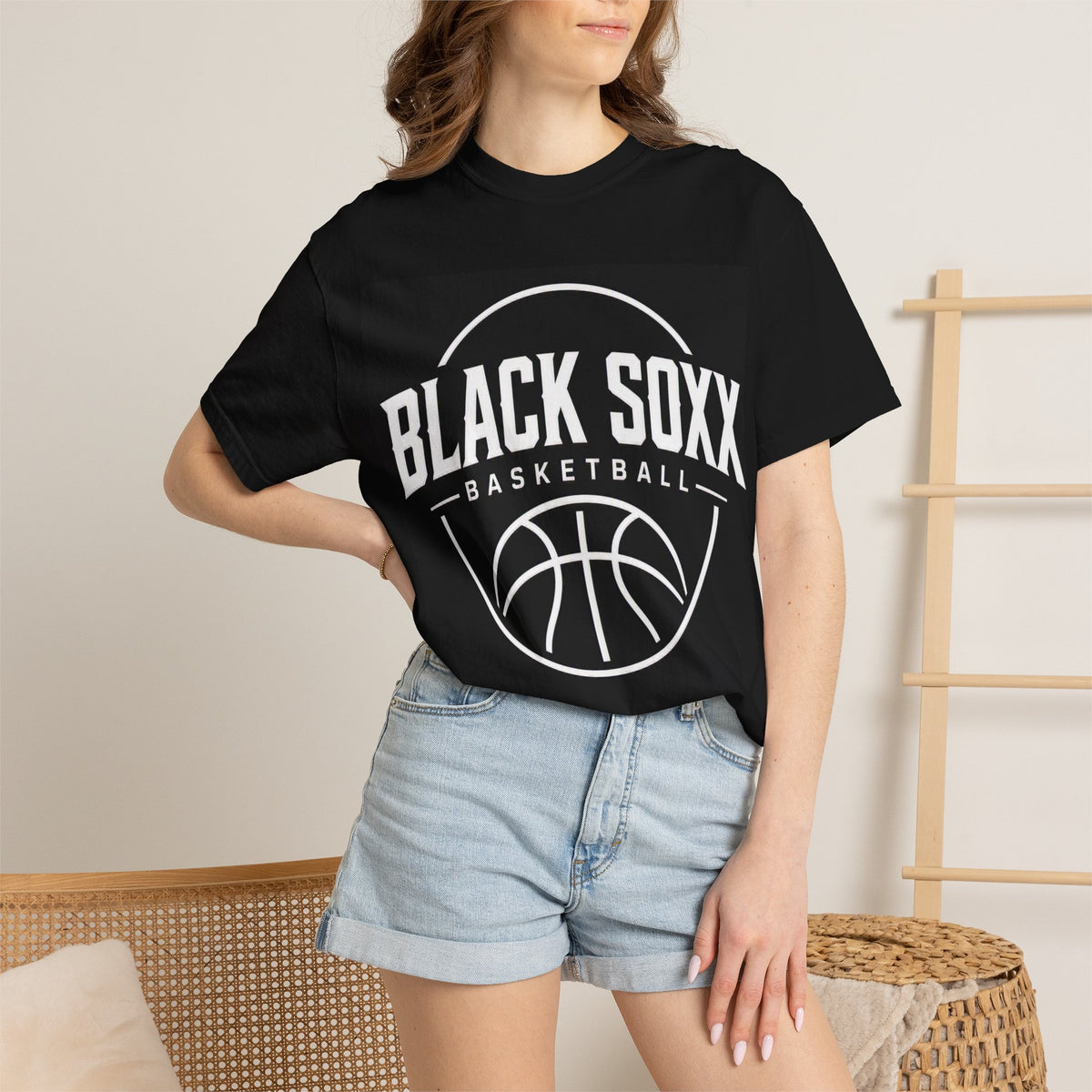Black Soxx Basketball T-Shirt — Vintage Hoop Team Tee