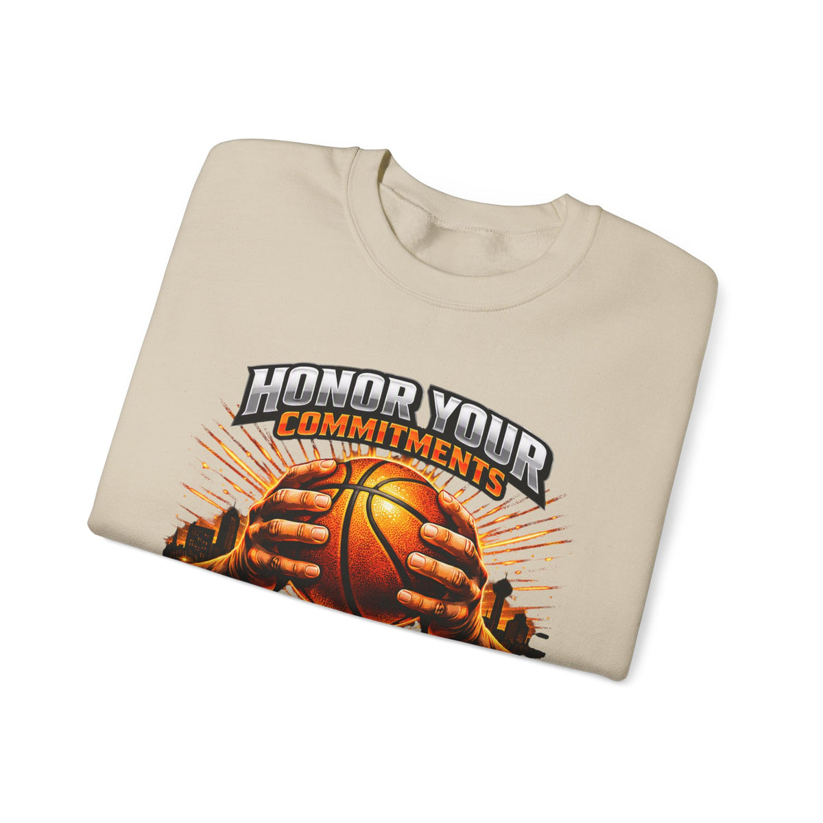Black Soxy Basketball Sweatshirt – "Honor Your Commitments" Team Crewneck