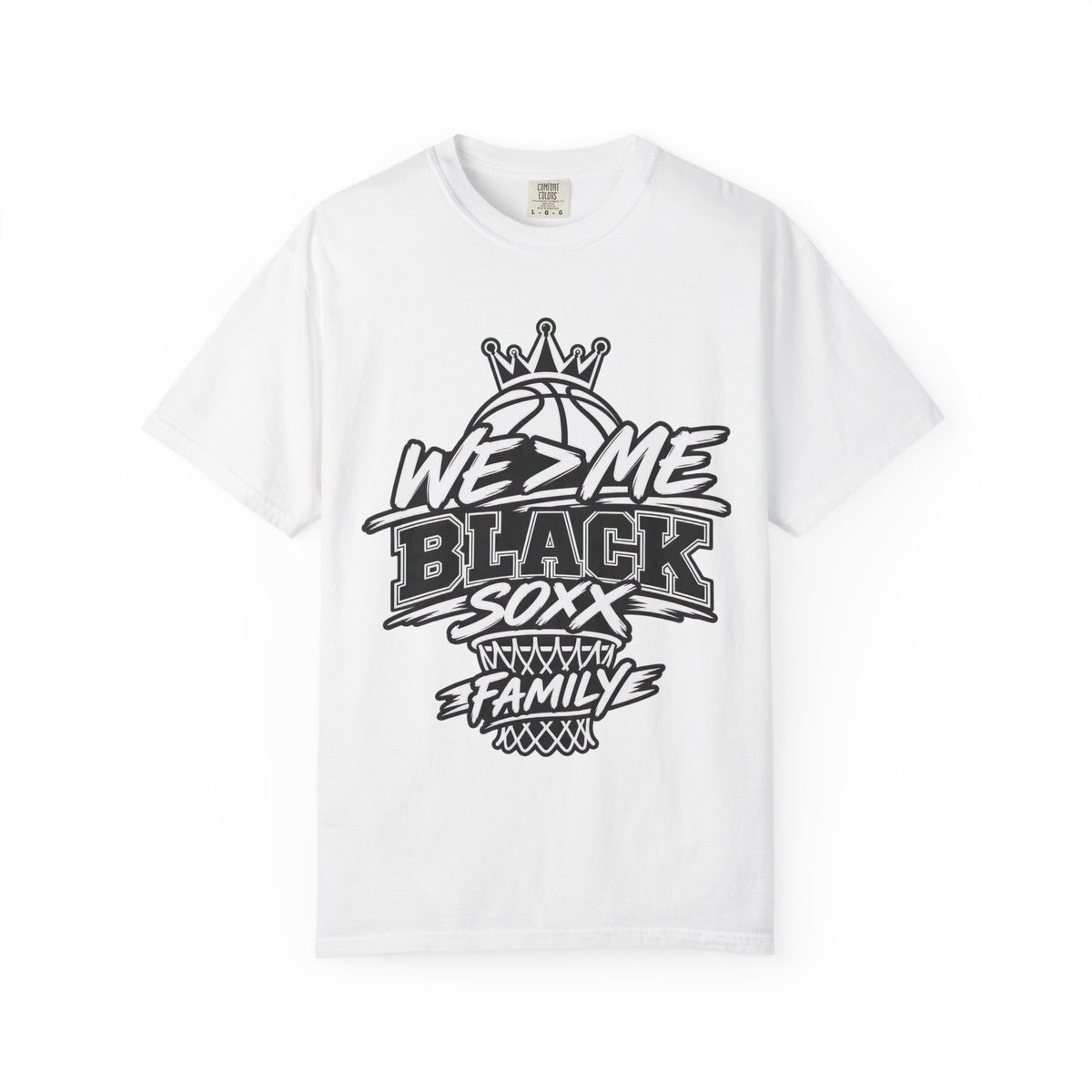 Black Soxx Family Basketball T-Shirt – 'We 2 Me' Streetwear Tee