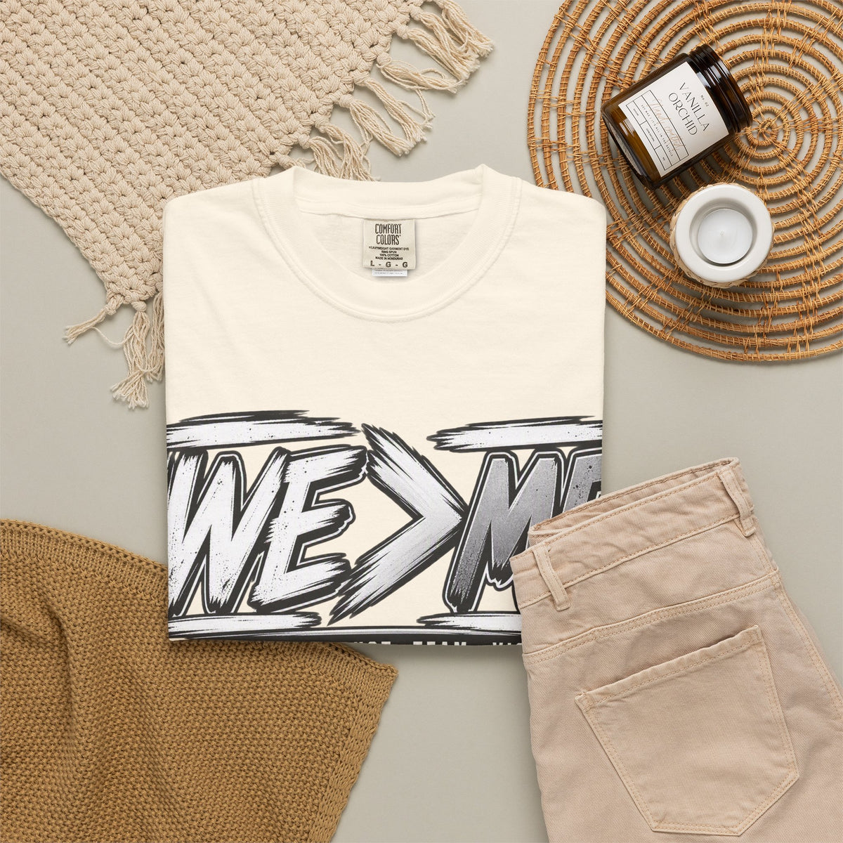We > Me Basketball Team T-Shirt — "Together. Trust. Team. Victory."
