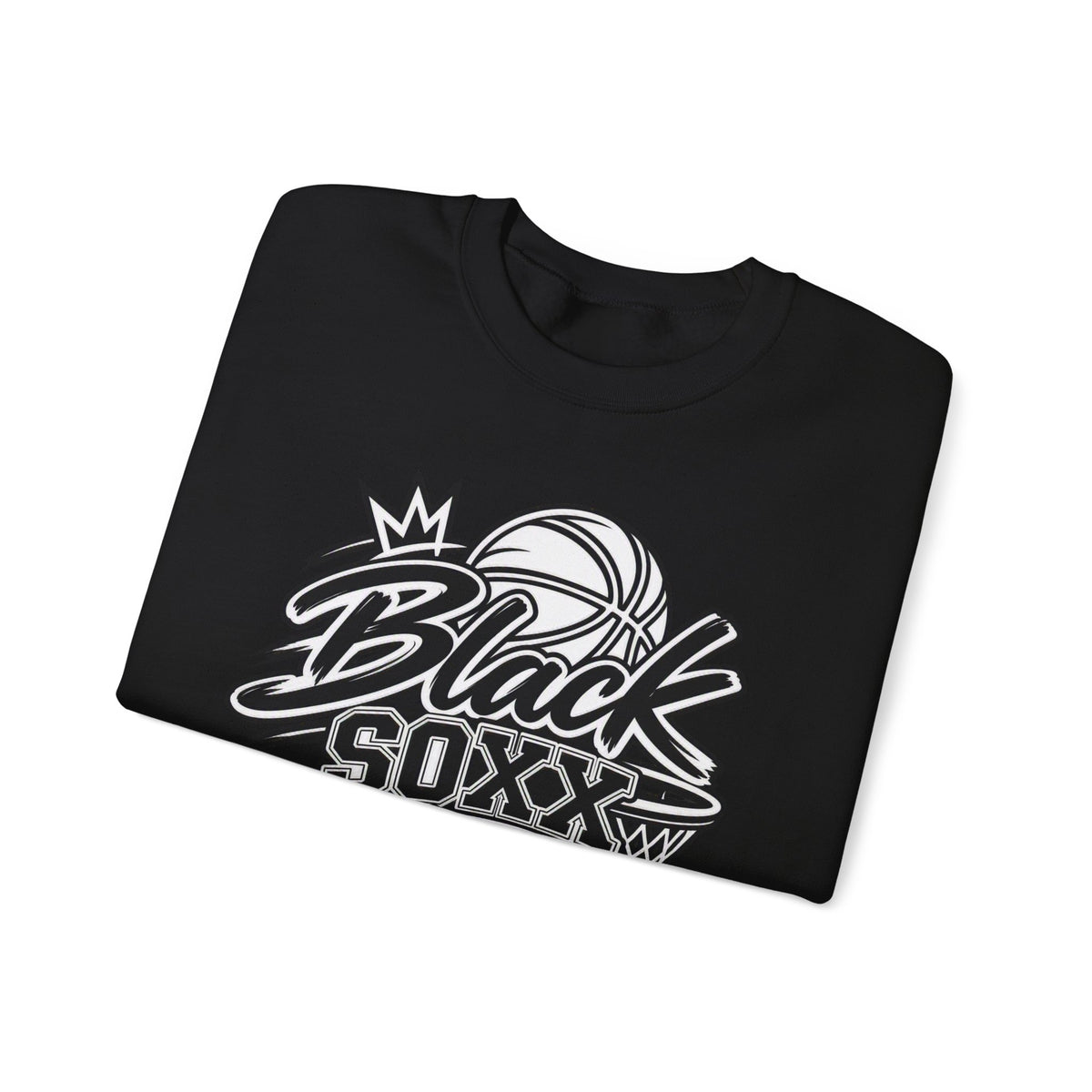 Black Soxx for Life Sweatshirt — Retro Basketball Crewneck