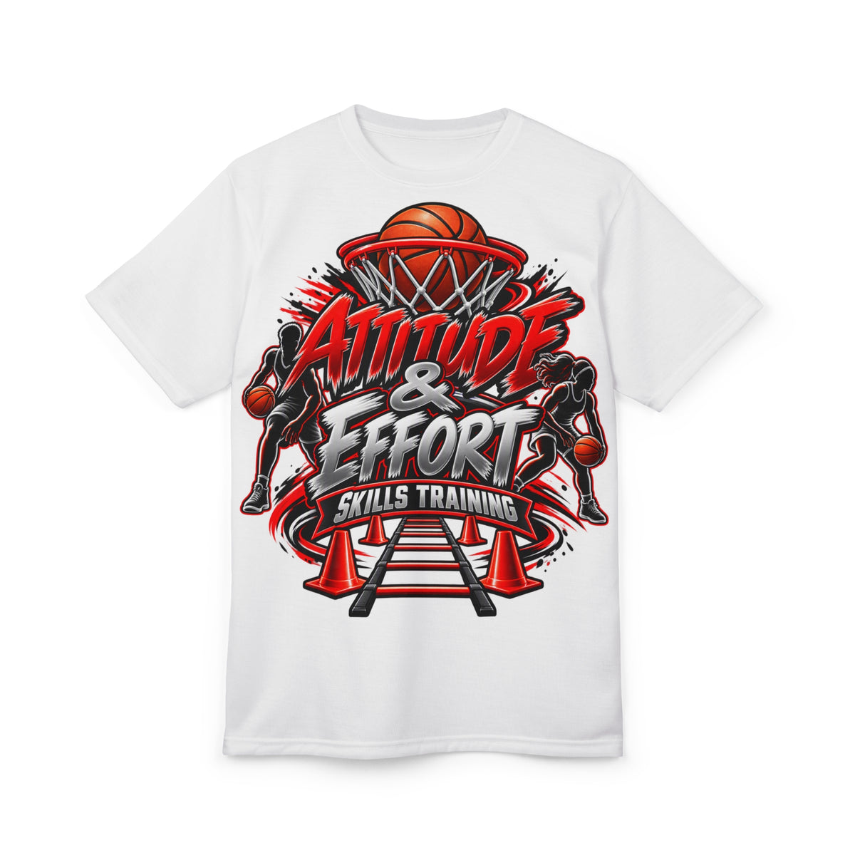 Basketball "Attitude & Effort" Skills Training Tee