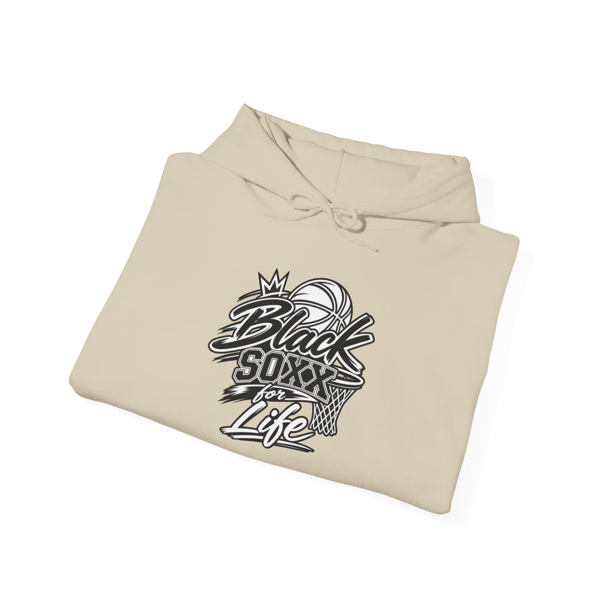Black Soxx For Life Hoodie — Retro Baseball Graphic Pullover