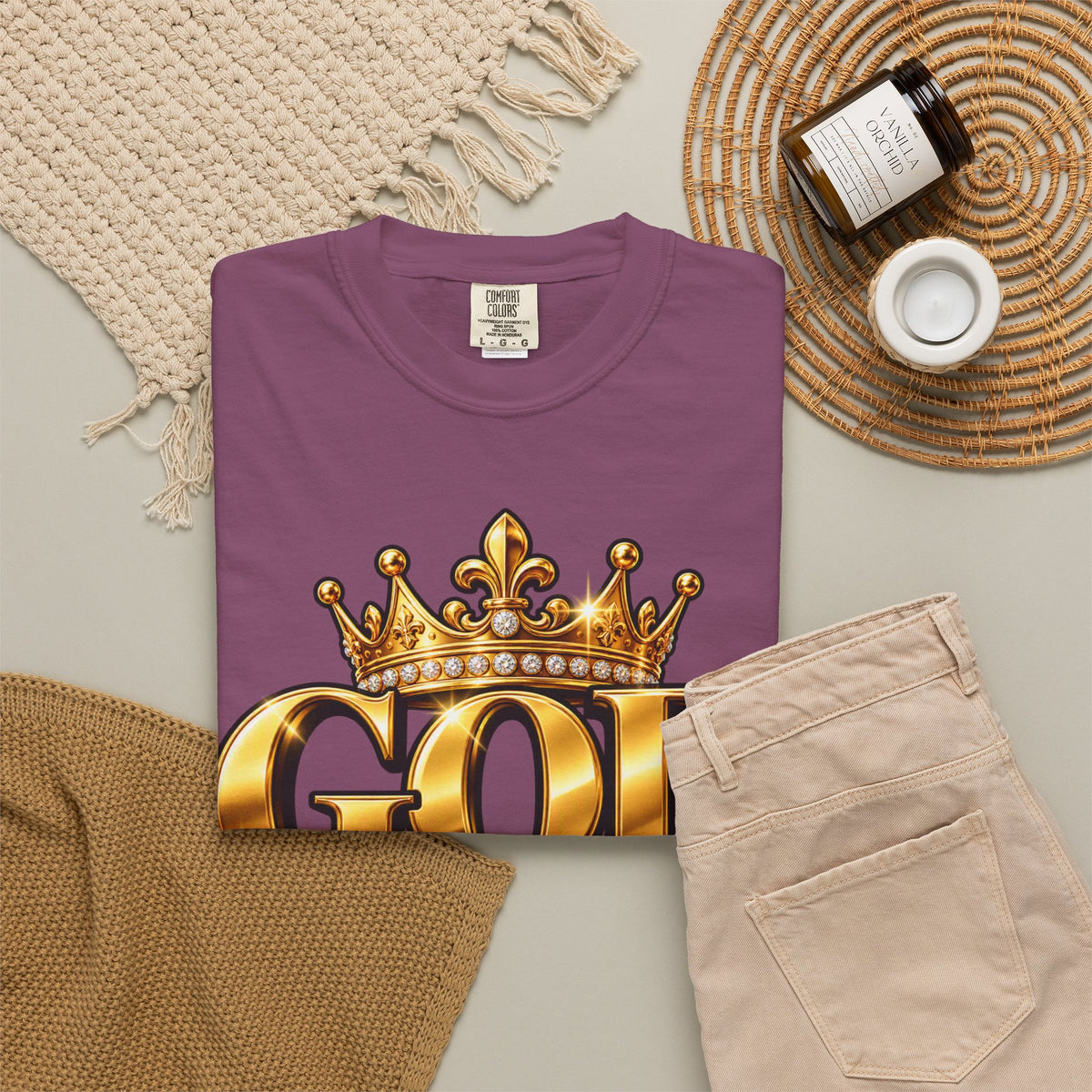 God Did!! Graphic T-Shirt — Gold Crown Christian Faith Tee