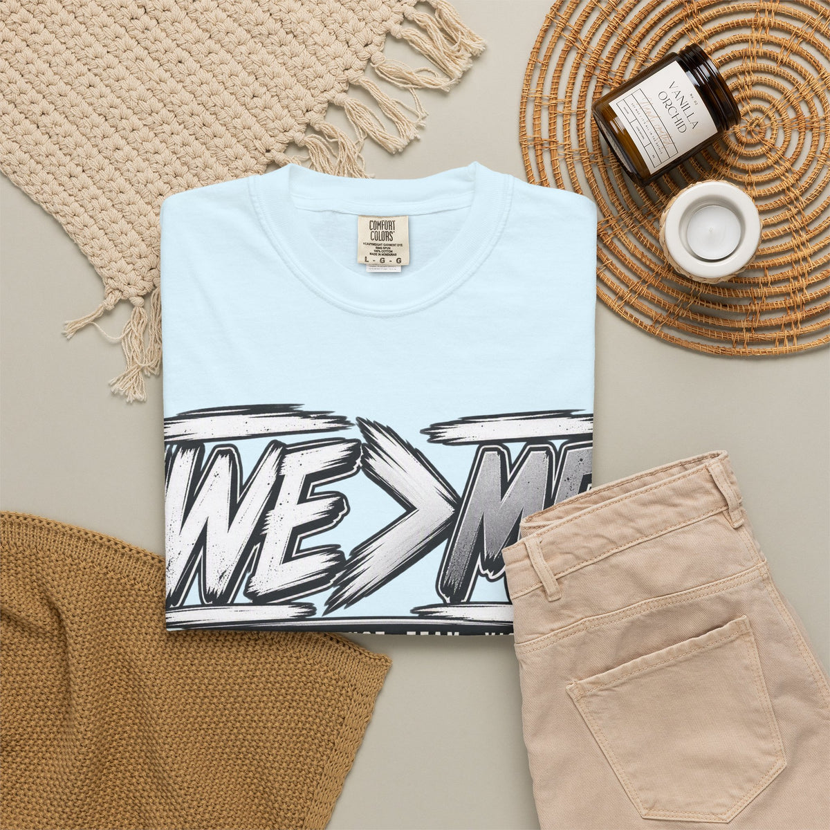 We > Me Basketball Team T-Shirt — "Together. Trust. Team. Victory."