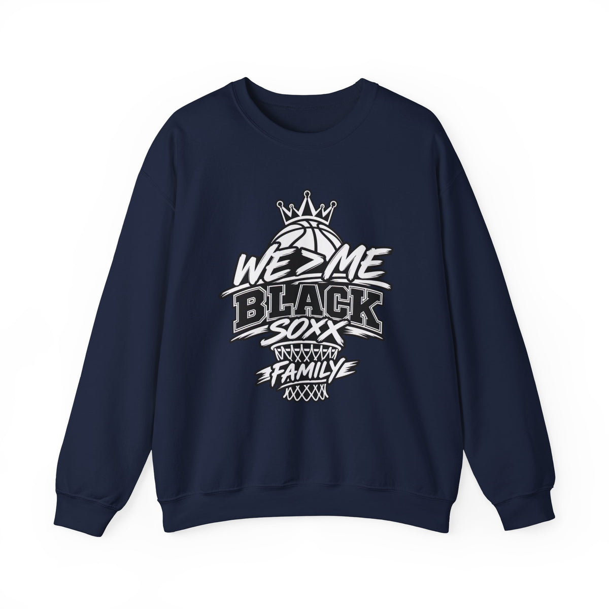 We Z Me Black Soxx Family Crewneck Sweatshirt