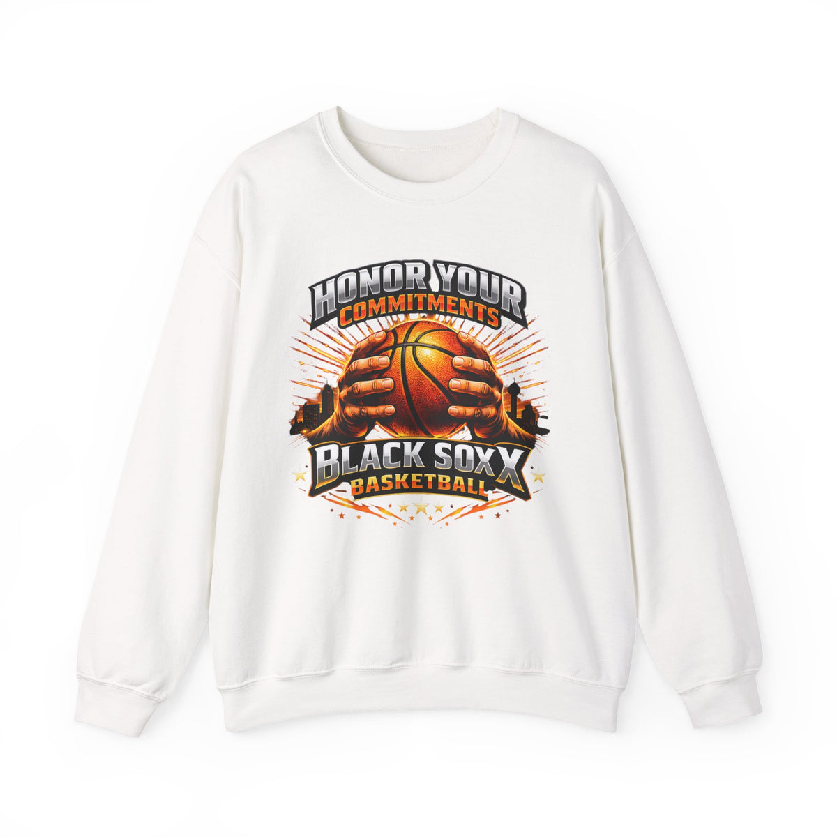 Black Soxy Basketball Sweatshirt – "Honor Your Commitments" Team Crewneck