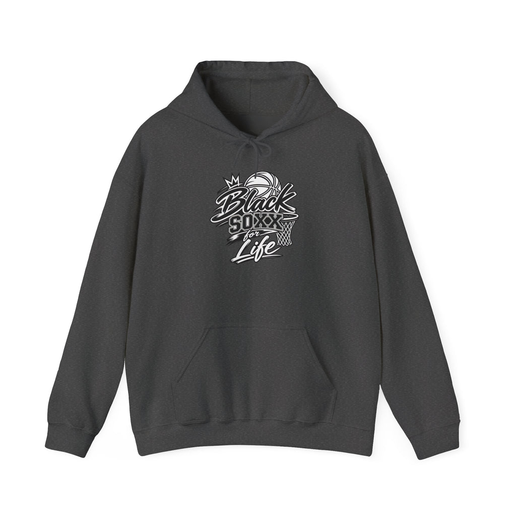 Black Soxx For Life Hoodie — Retro Baseball Graphic Pullover