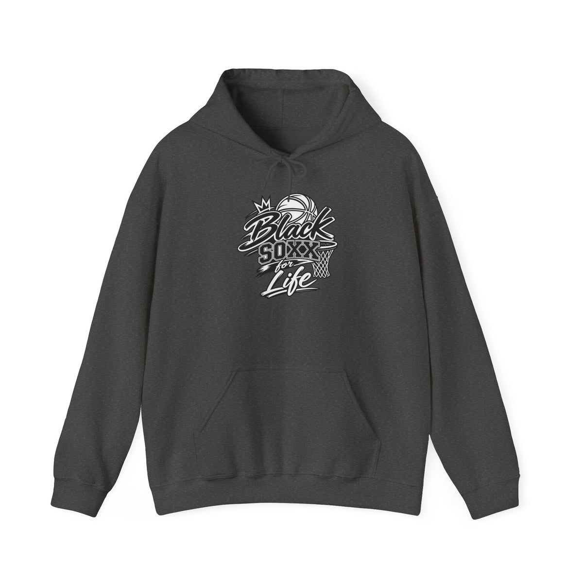 Black Soxx For Life Hoodie — Retro Baseball Graphic Pullover