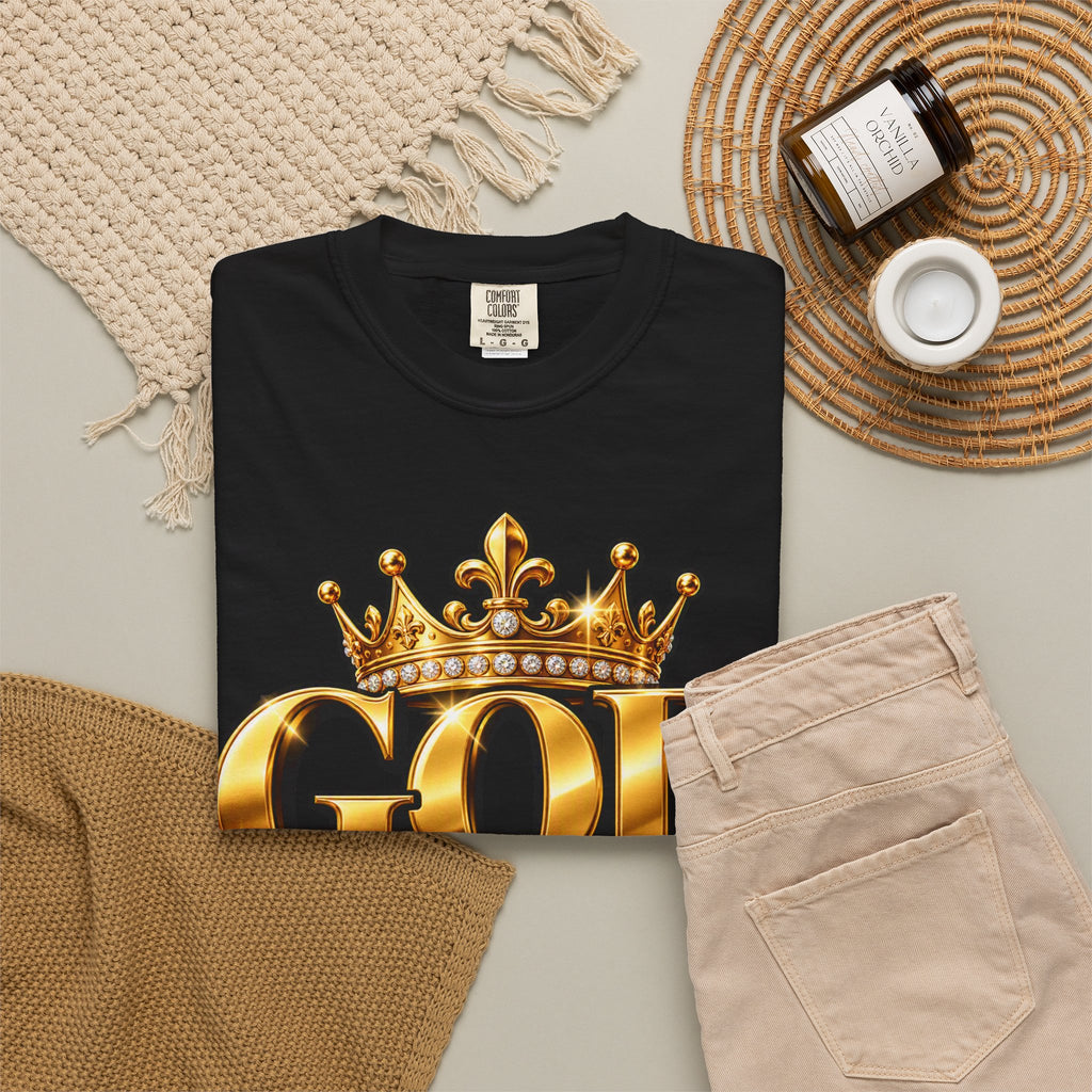 God Did!! Graphic T-Shirt — Gold Crown Christian Faith Tee