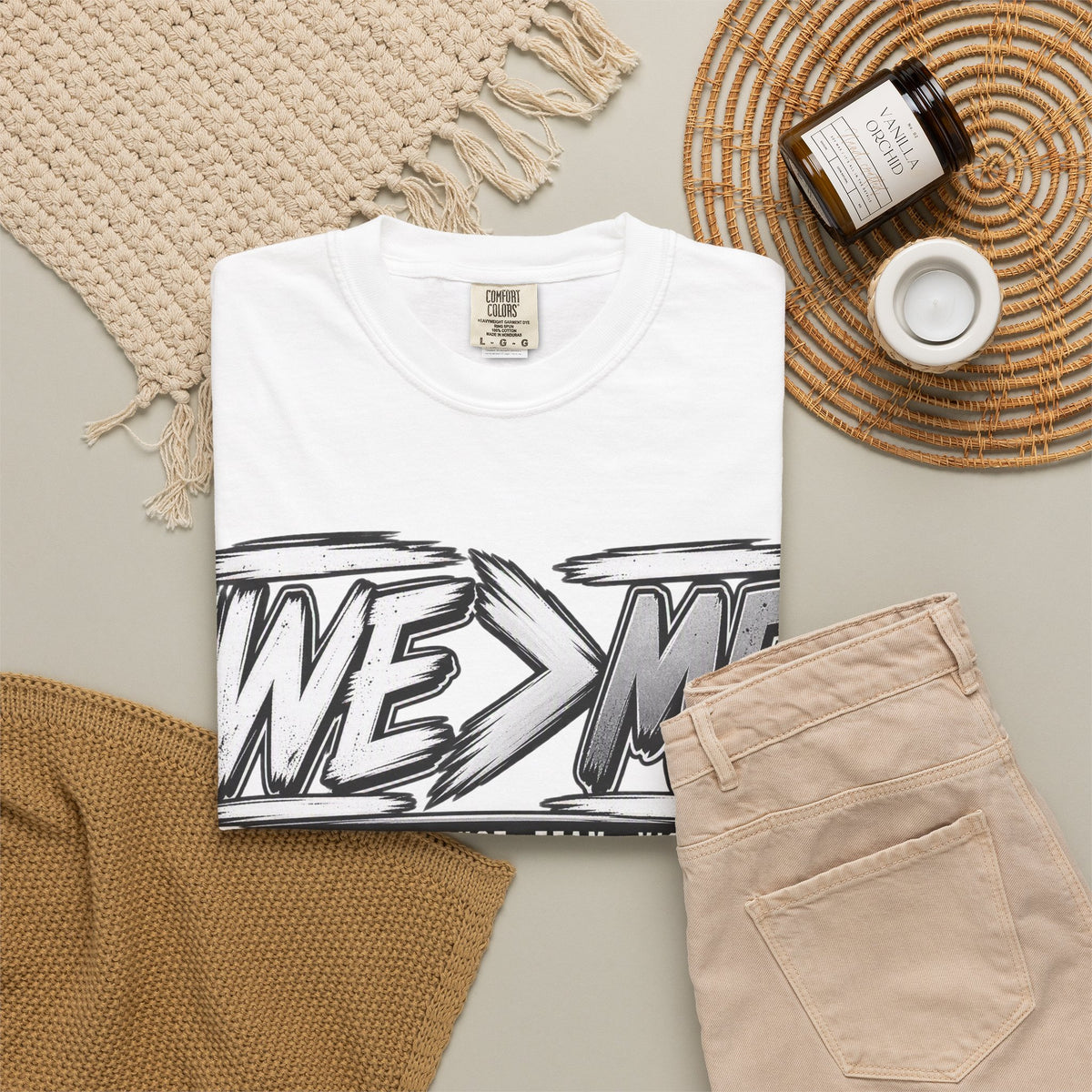 We > Me Basketball Team T-Shirt — "Together. Trust. Team. Victory."
