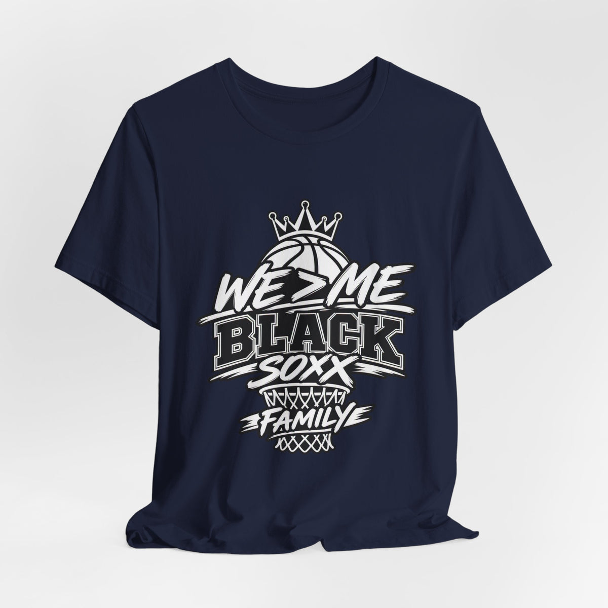 We 2 Me Black Soxx Family Basketball Tee