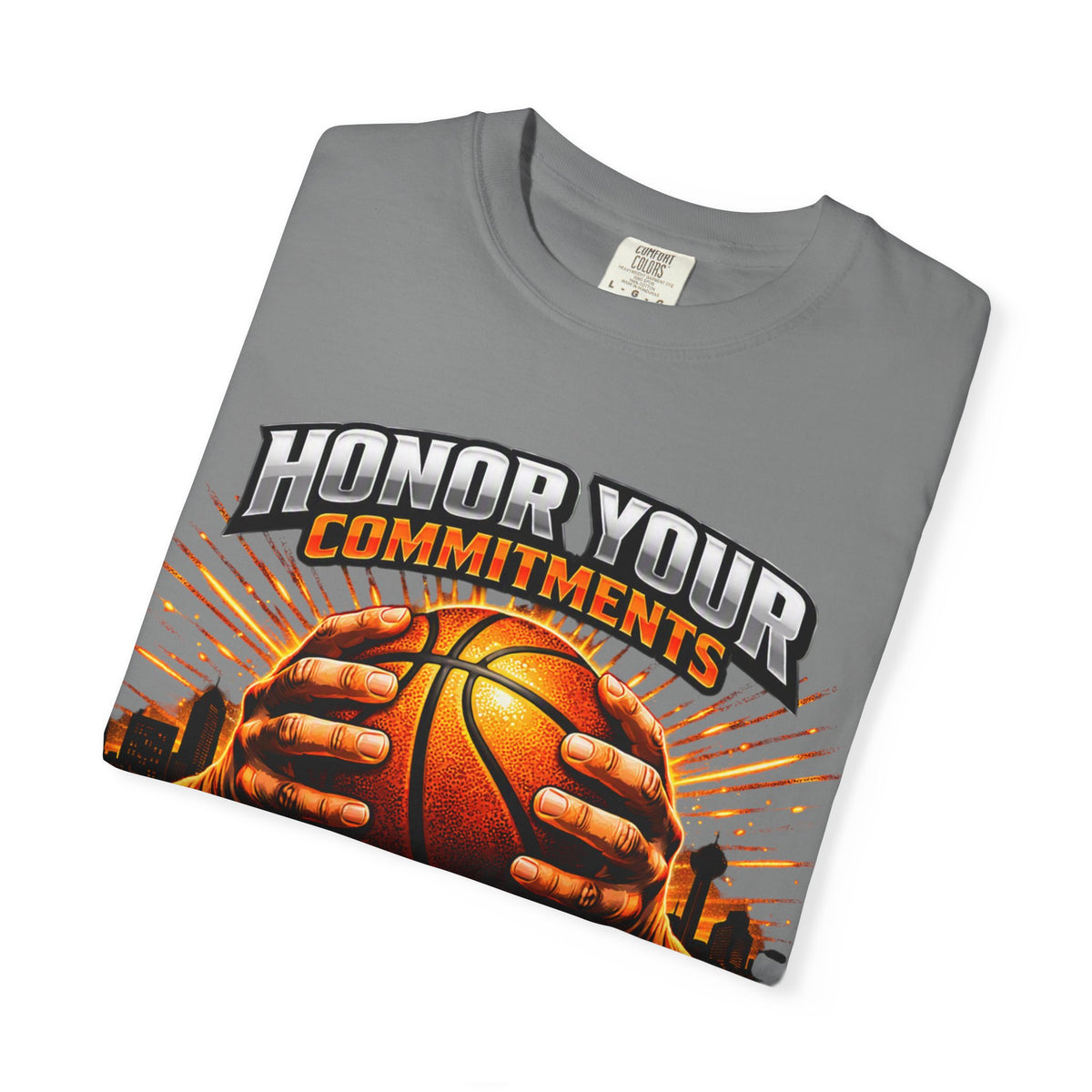 Honor Your Commitments Basketball T-Shirt — Black Sox X Team Tee