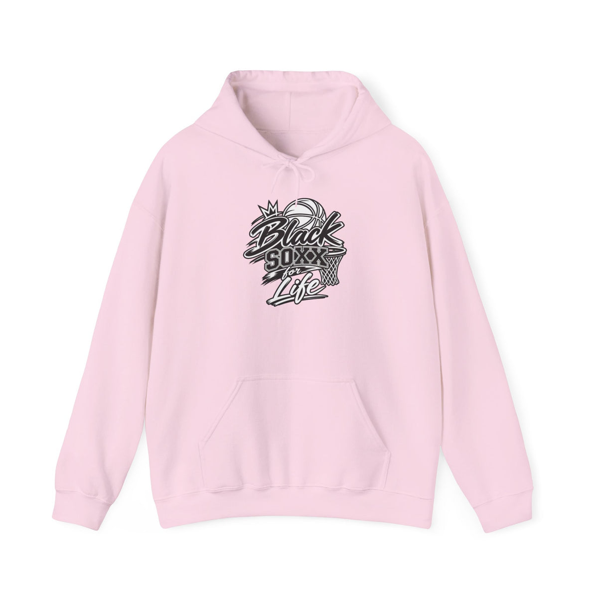 Black Soxx For Life Hoodie — Retro Baseball Graphic Pullover
