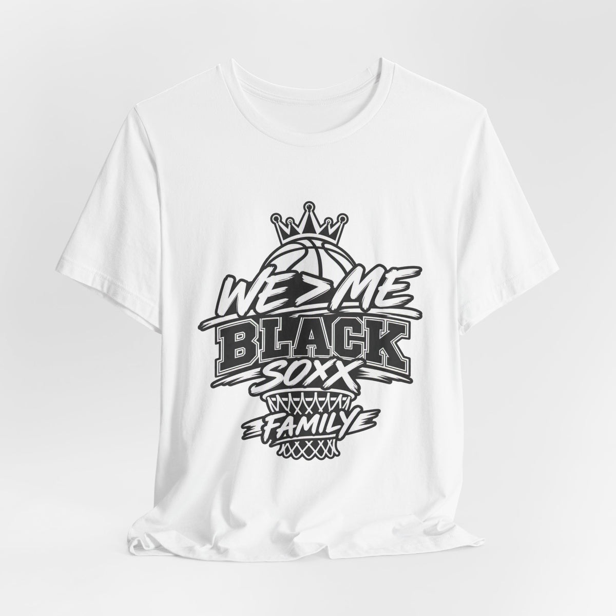 We 2 Me Black Soxx Family Basketball Tee
