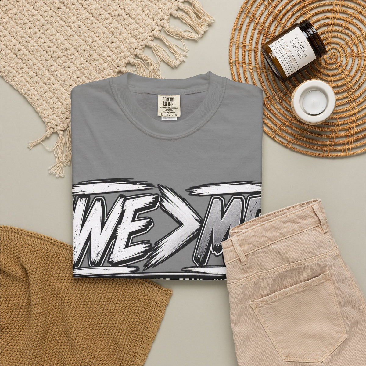 We > Me Basketball Team T-Shirt — "Together. Trust. Team. Victory."