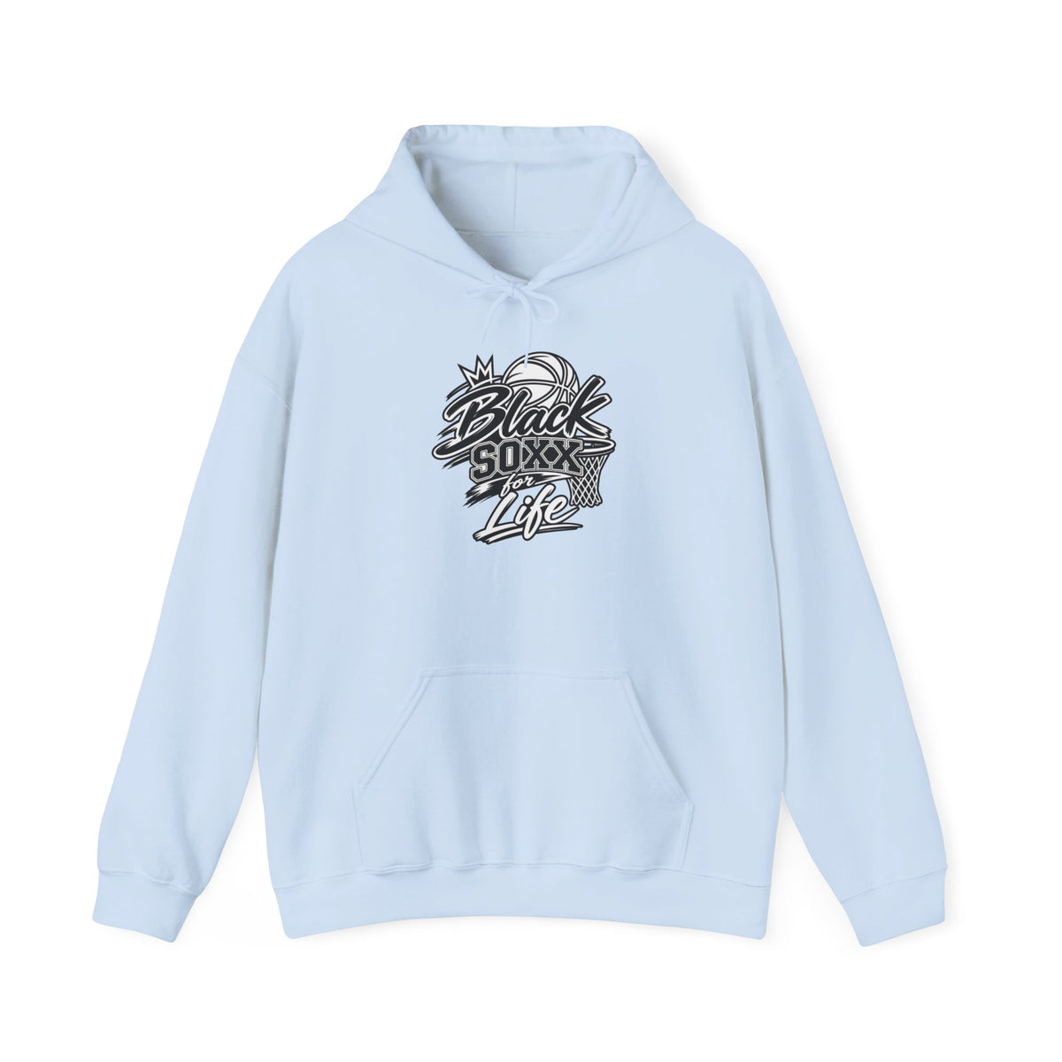 Black Soxx For Life Hoodie — Retro Baseball Graphic Pullover