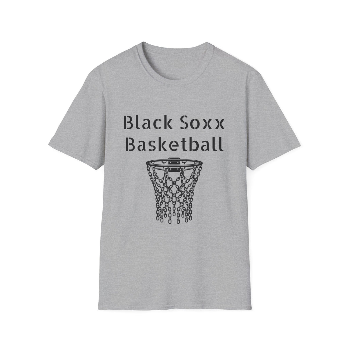 Black Soxx Basketball T‑Shirt — Graphic Hoop & Team Growth Tee