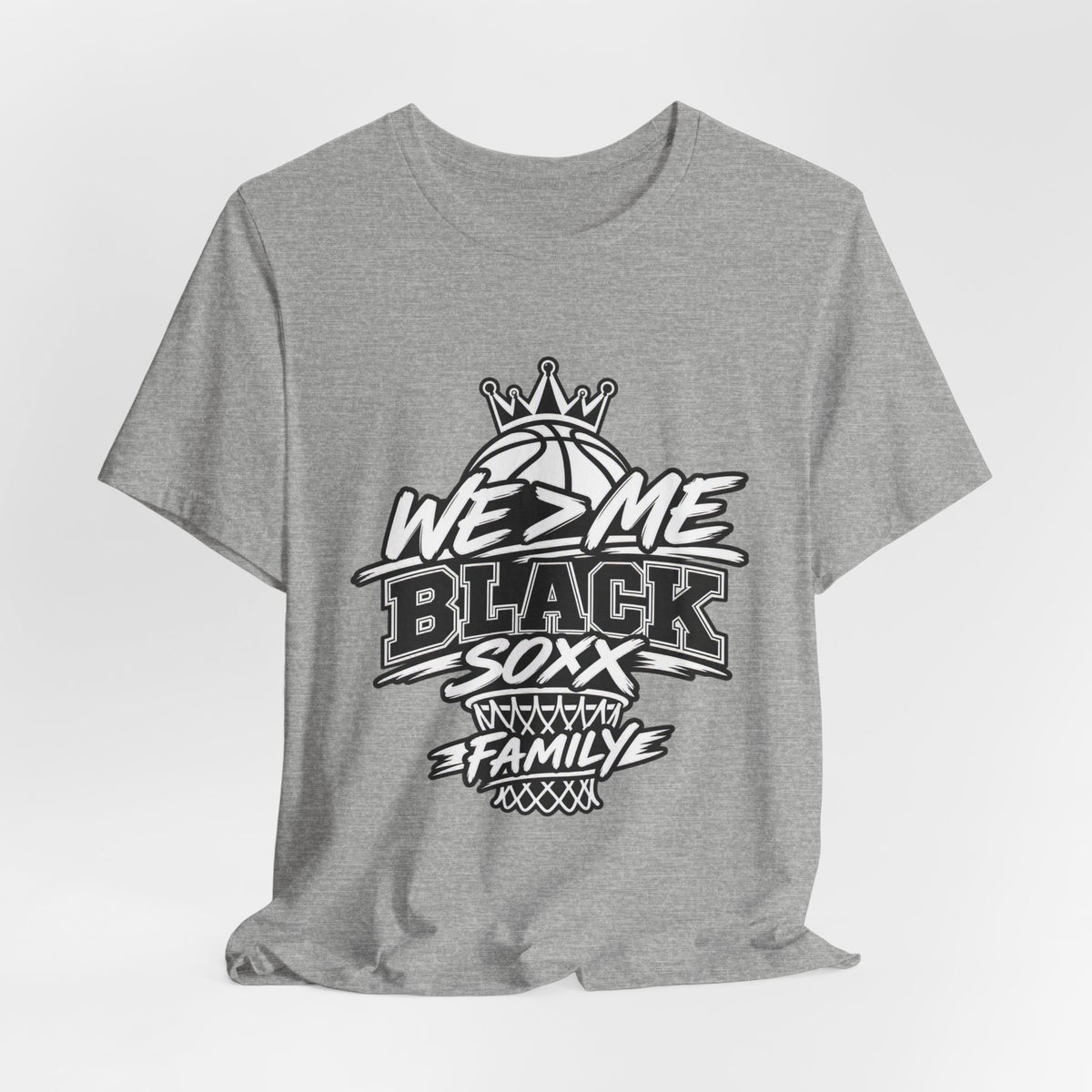 We 2 Me Black Soxx Family Basketball Tee