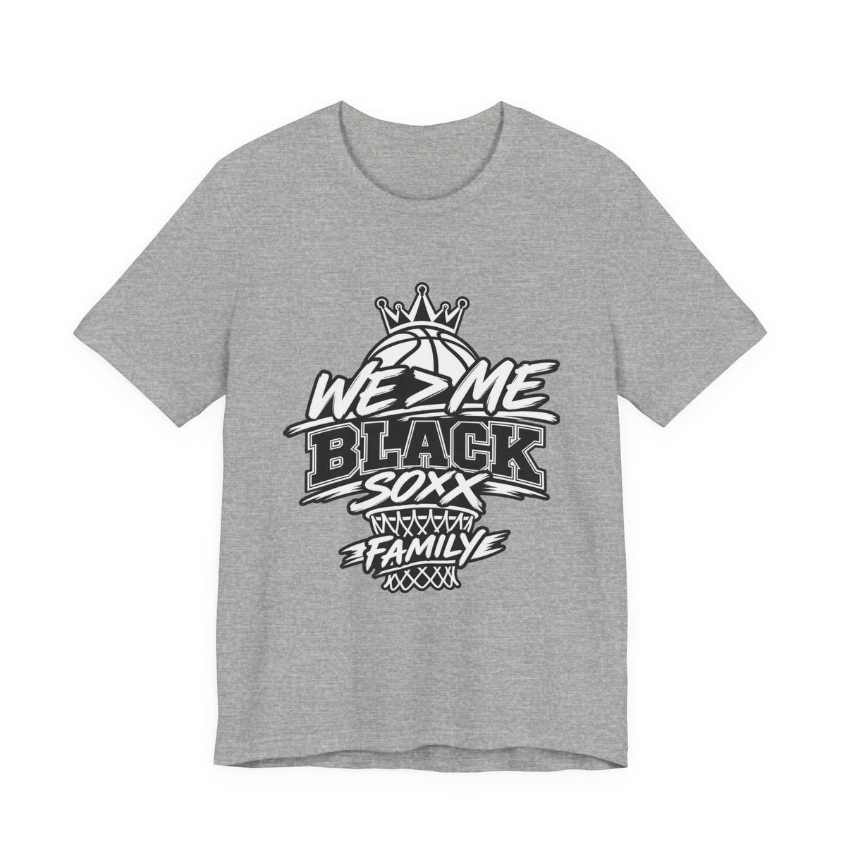 We 2 Me Black Soxx Family Basketball Tee