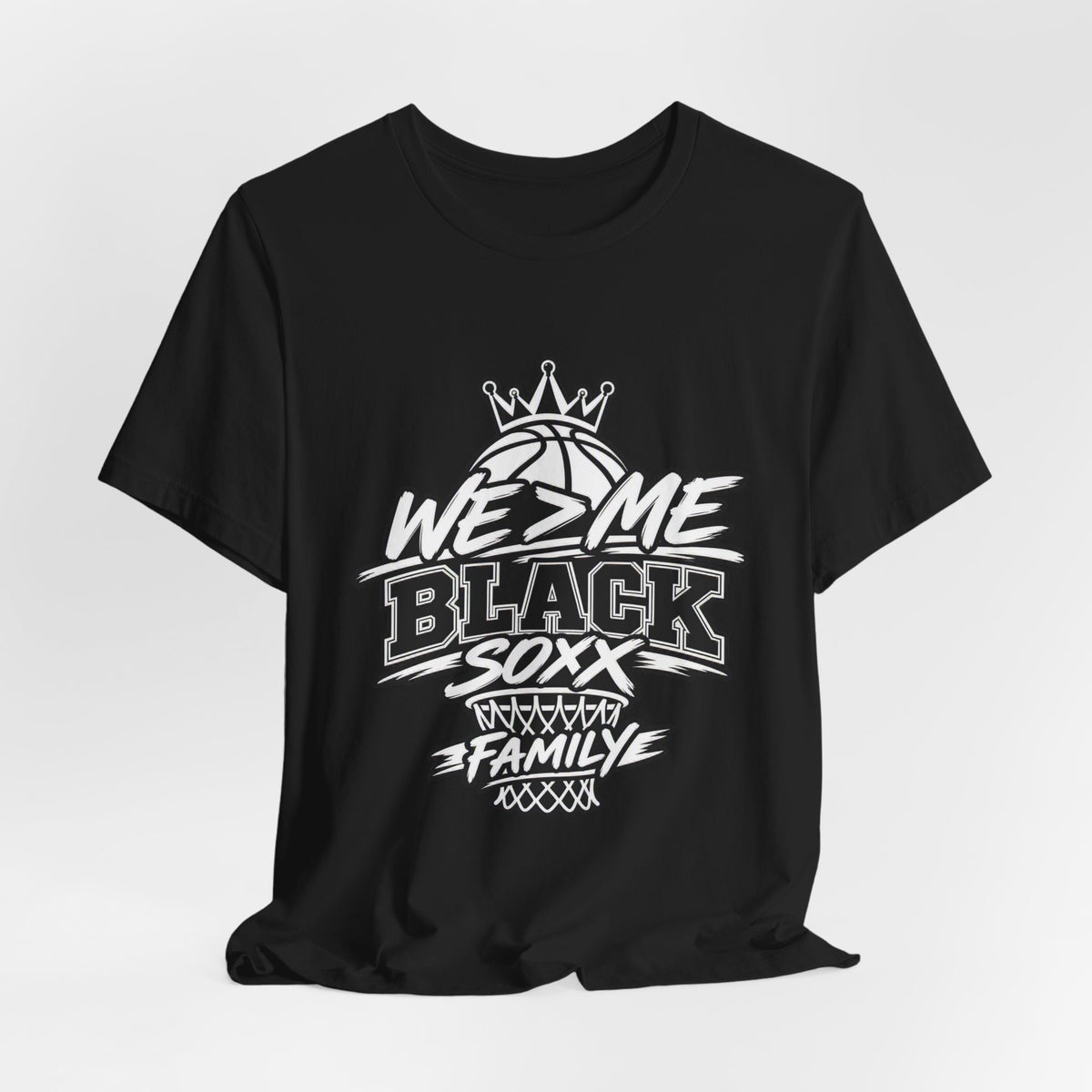 We 2 Me Black Soxx Family Basketball Tee