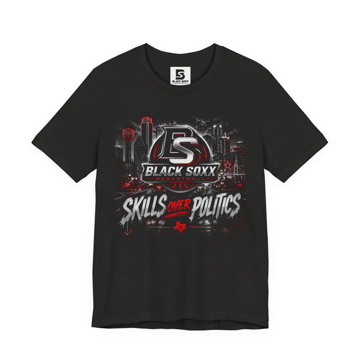 Skills Over Politics T-Shirt — Black Soxx