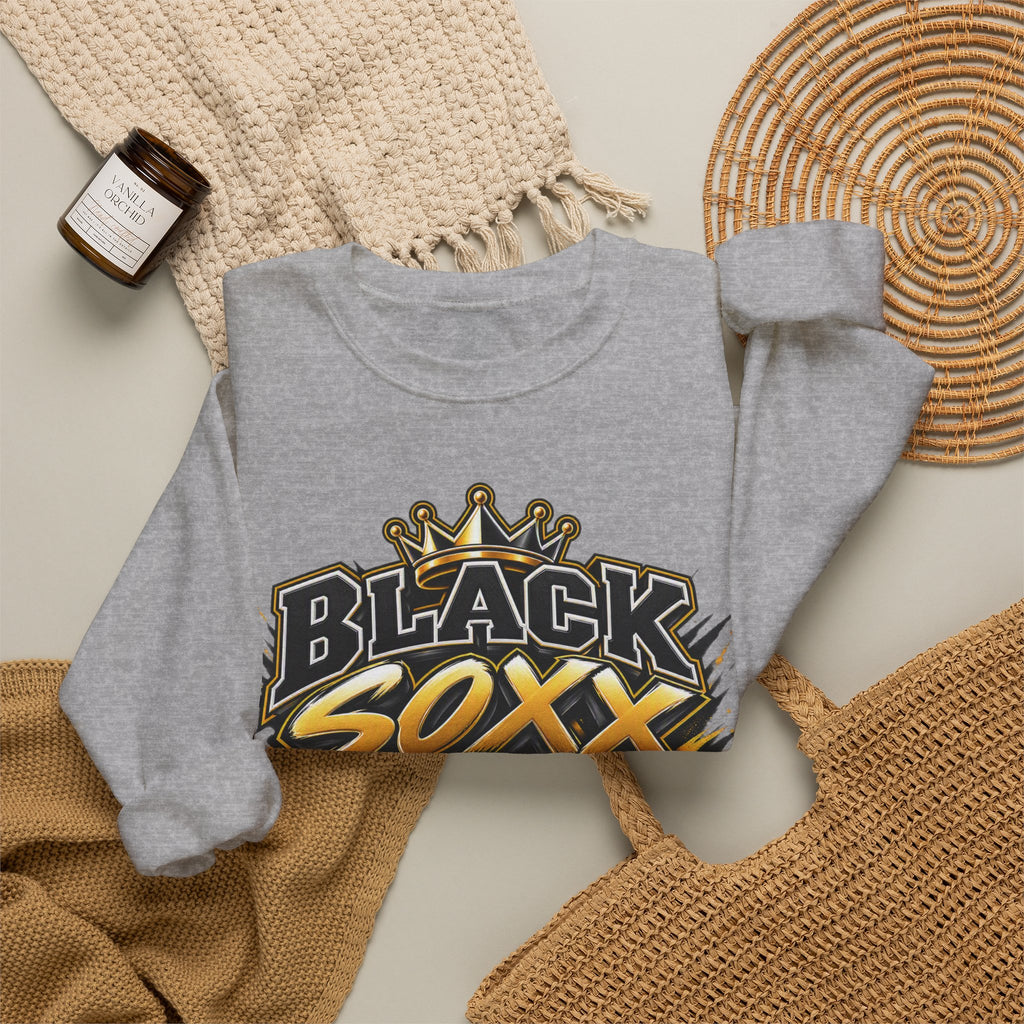 Basketball Crewneck - "Black Soxx" Team Logo Sweatshirt