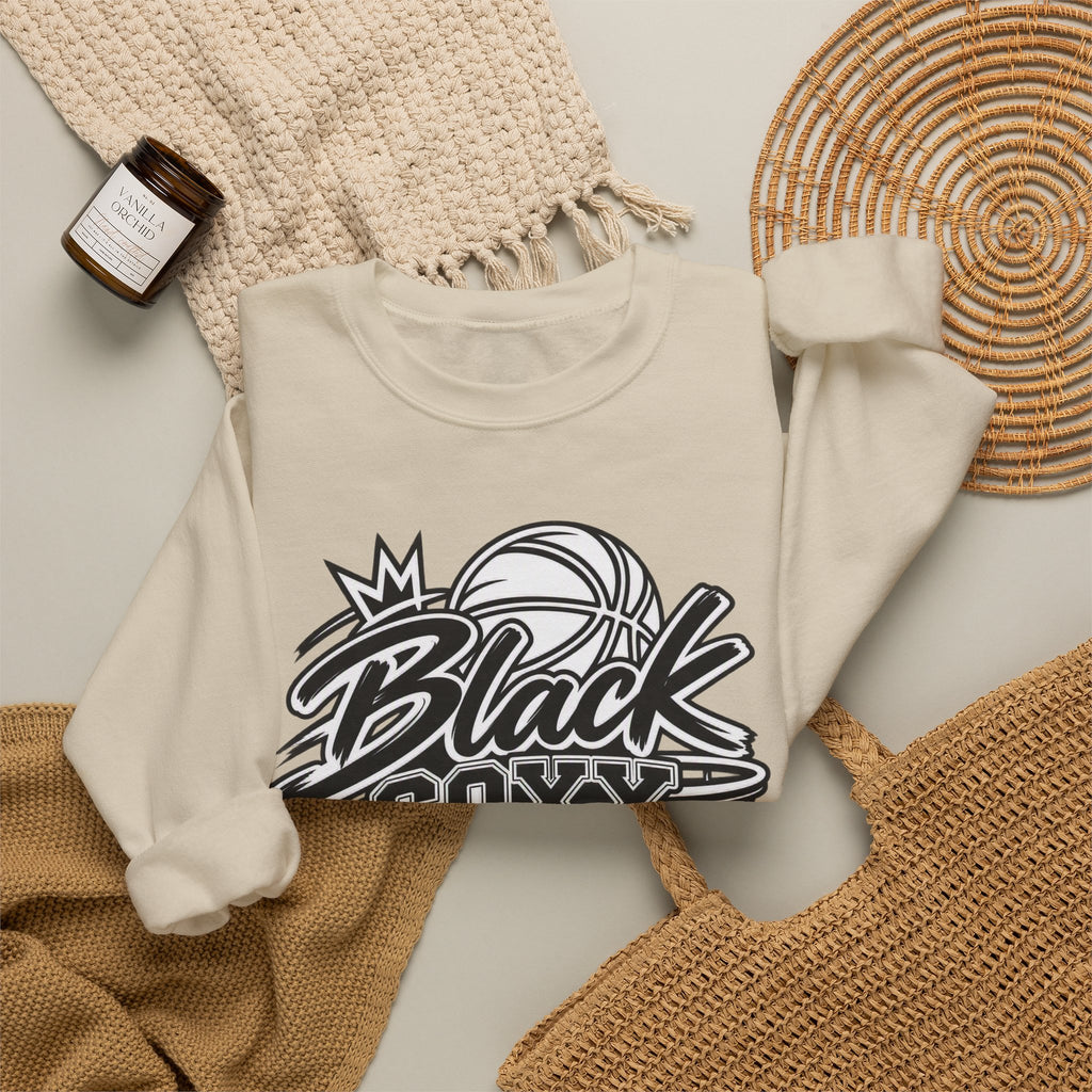 Black Soxx for Life Sweatshirt — Retro Basketball Crewneck