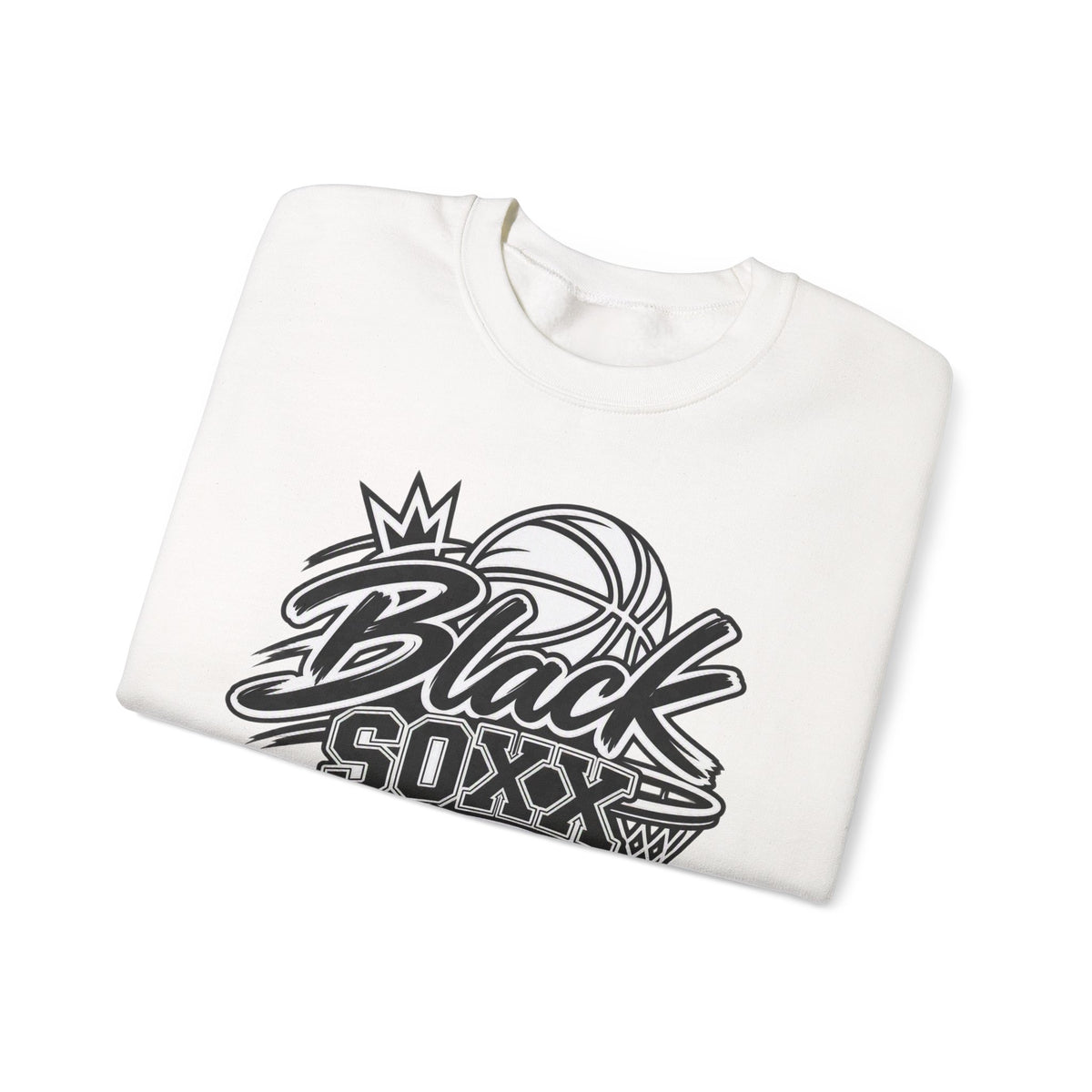 Black Soxx for Life Sweatshirt — Retro Basketball Crewneck