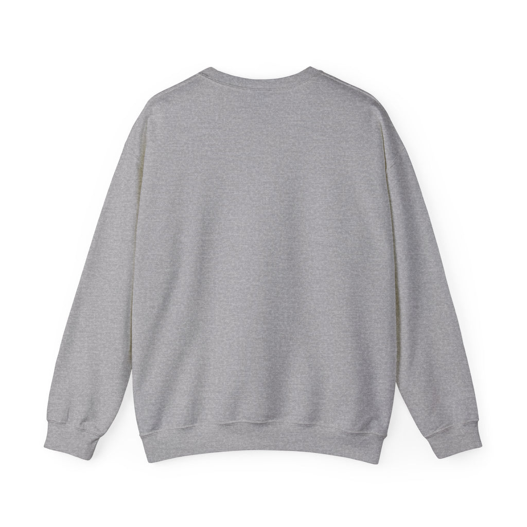 Crewneck Sweatshirt — 'We > Me' Team Basketball Graphic