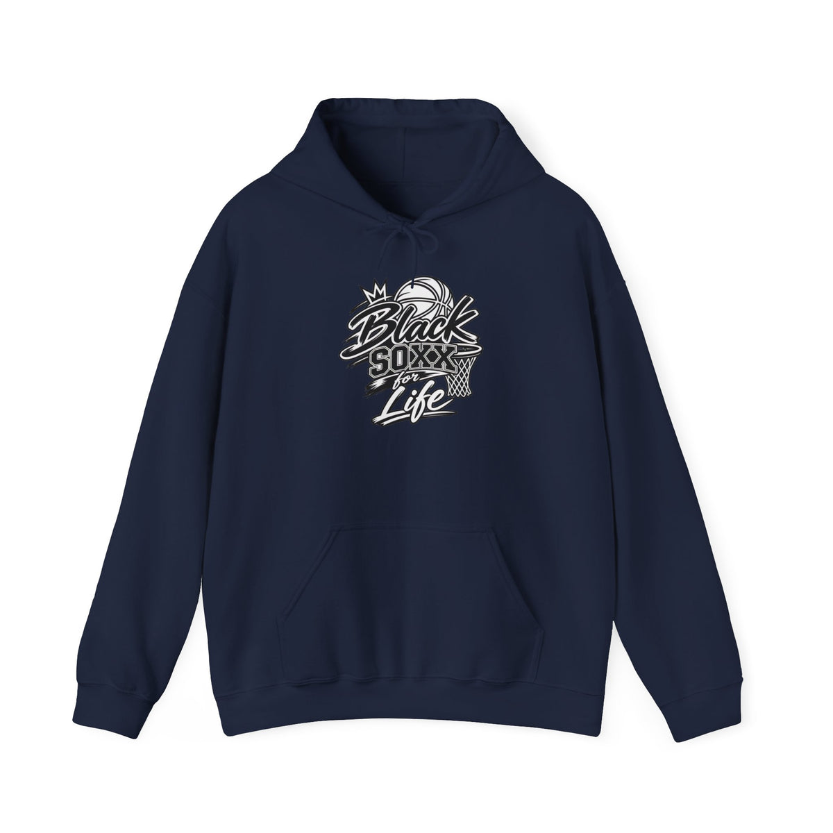 Black Soxx For Life Hoodie — Retro Baseball Graphic Pullover