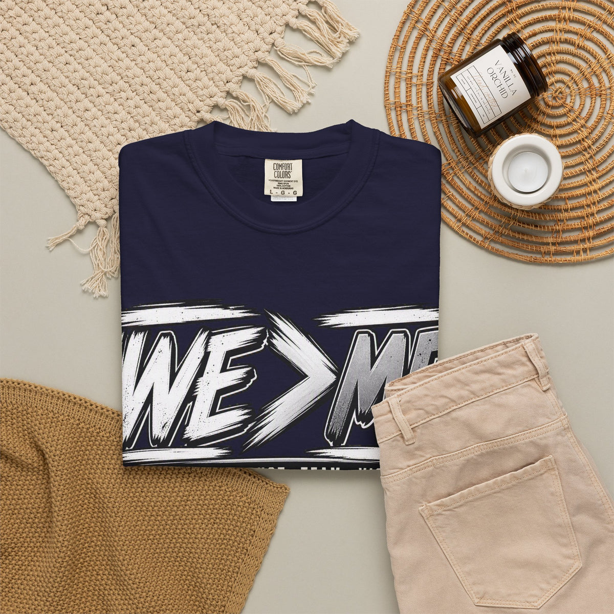 We > Me Basketball Team T-Shirt — "Together. Trust. Team. Victory."