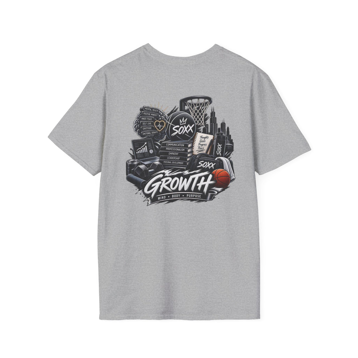 Black Soxx Basketball T‑Shirt — Graphic Hoop & Team Growth Tee