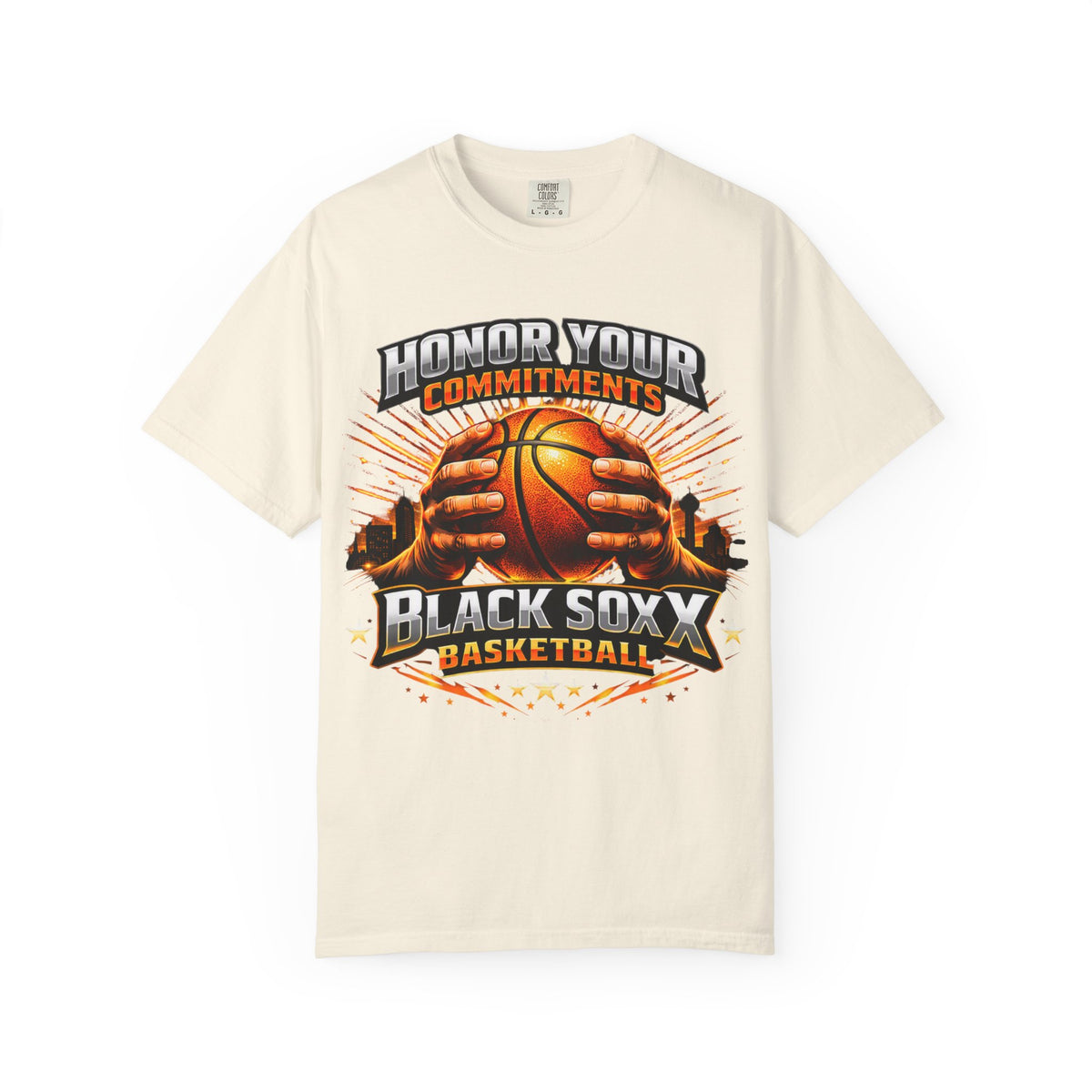 Honor Your Commitments Basketball T-Shirt — Black Sox X Team Tee