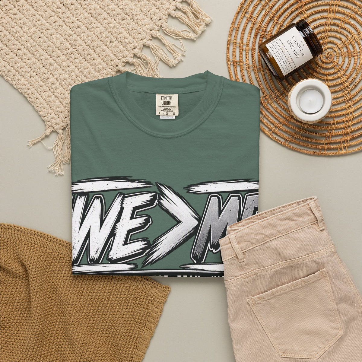 We > Me Basketball Team T-Shirt — "Together. Trust. Team. Victory."