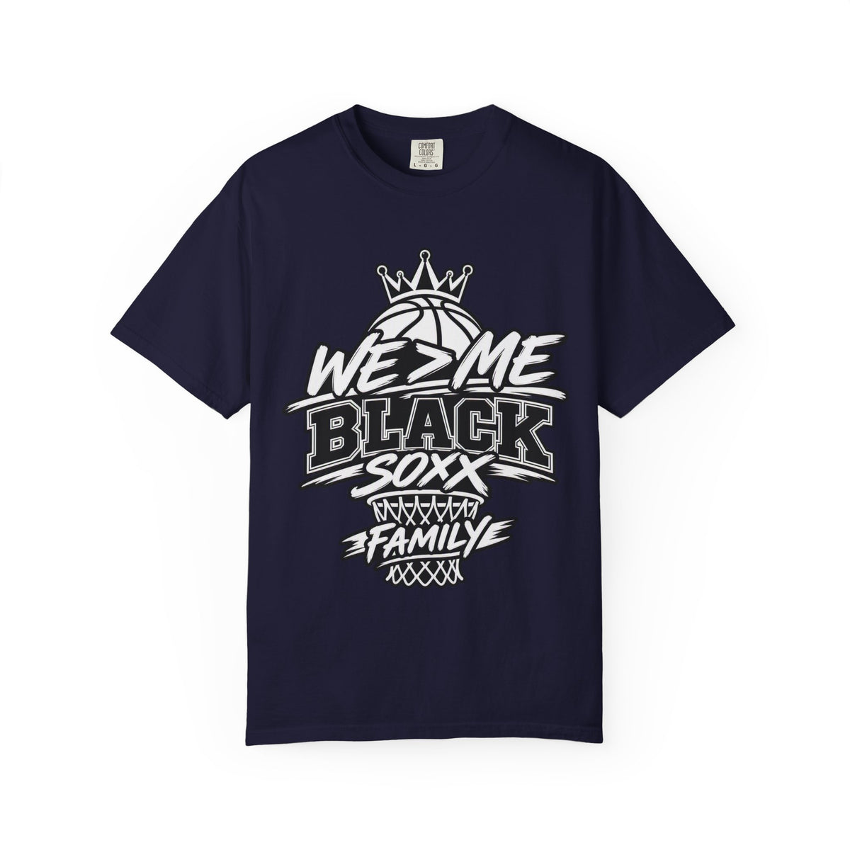 Black Soxx Family Basketball T-Shirt – 'We 2 Me' Streetwear Tee