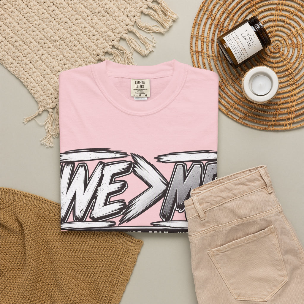 We > Me Basketball Team T-Shirt — "Together. Trust. Team. Victory."