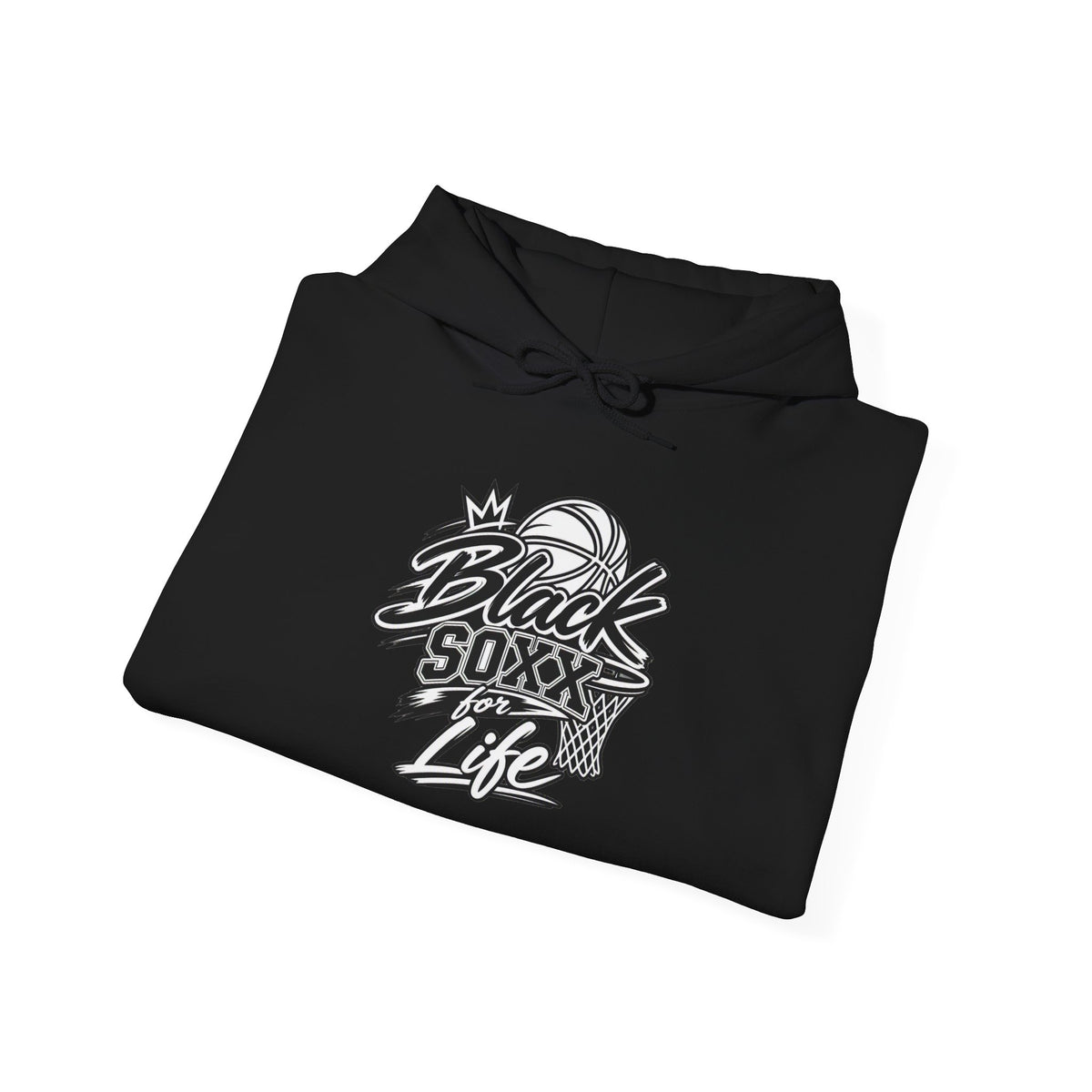 Black Soxx For Life Hoodie — Retro Baseball Graphic Pullover