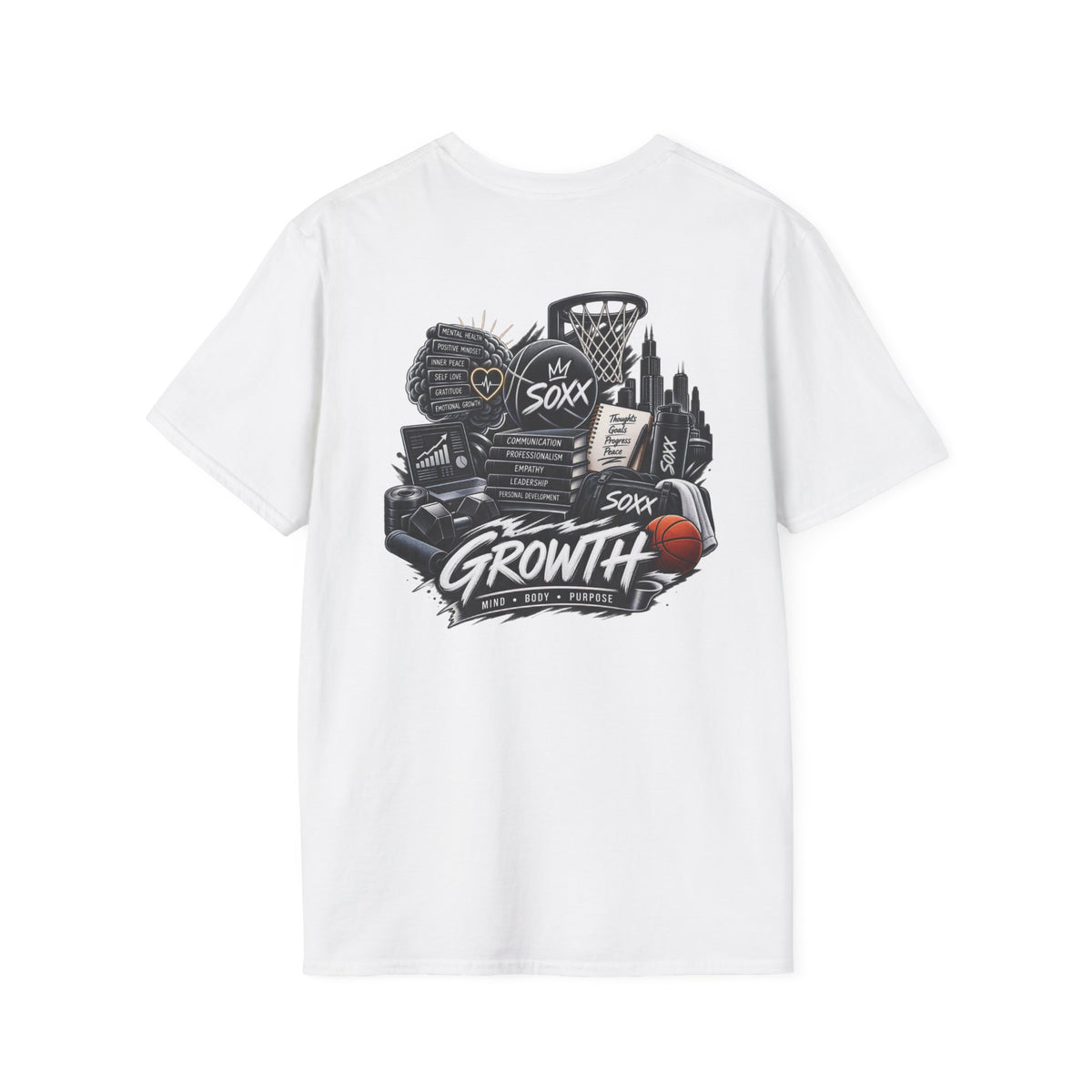 Black Soxx Basketball T‑Shirt — Graphic Hoop & Team Growth Tee