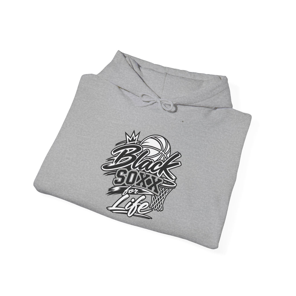 Black Soxx For Life Hoodie — Retro Baseball Graphic Pullover