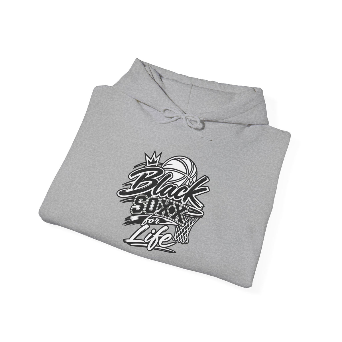 Black Soxx For Life Hoodie — Retro Baseball Graphic Pullover