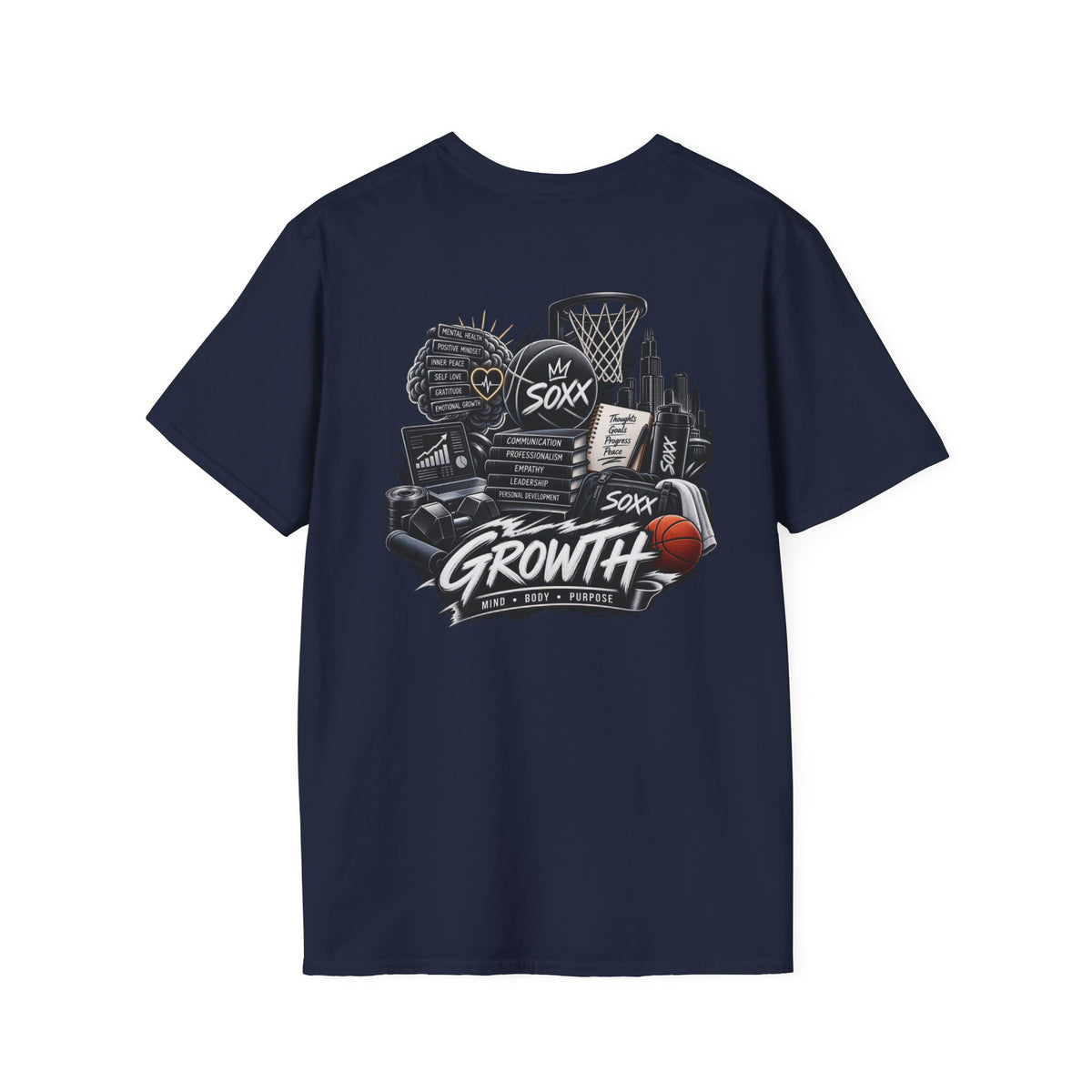 Black Soxx Basketball T‑Shirt — Graphic Hoop & Team Growth Tee