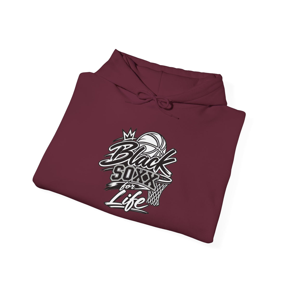 Black Soxx For Life Hoodie — Retro Baseball Graphic Pullover