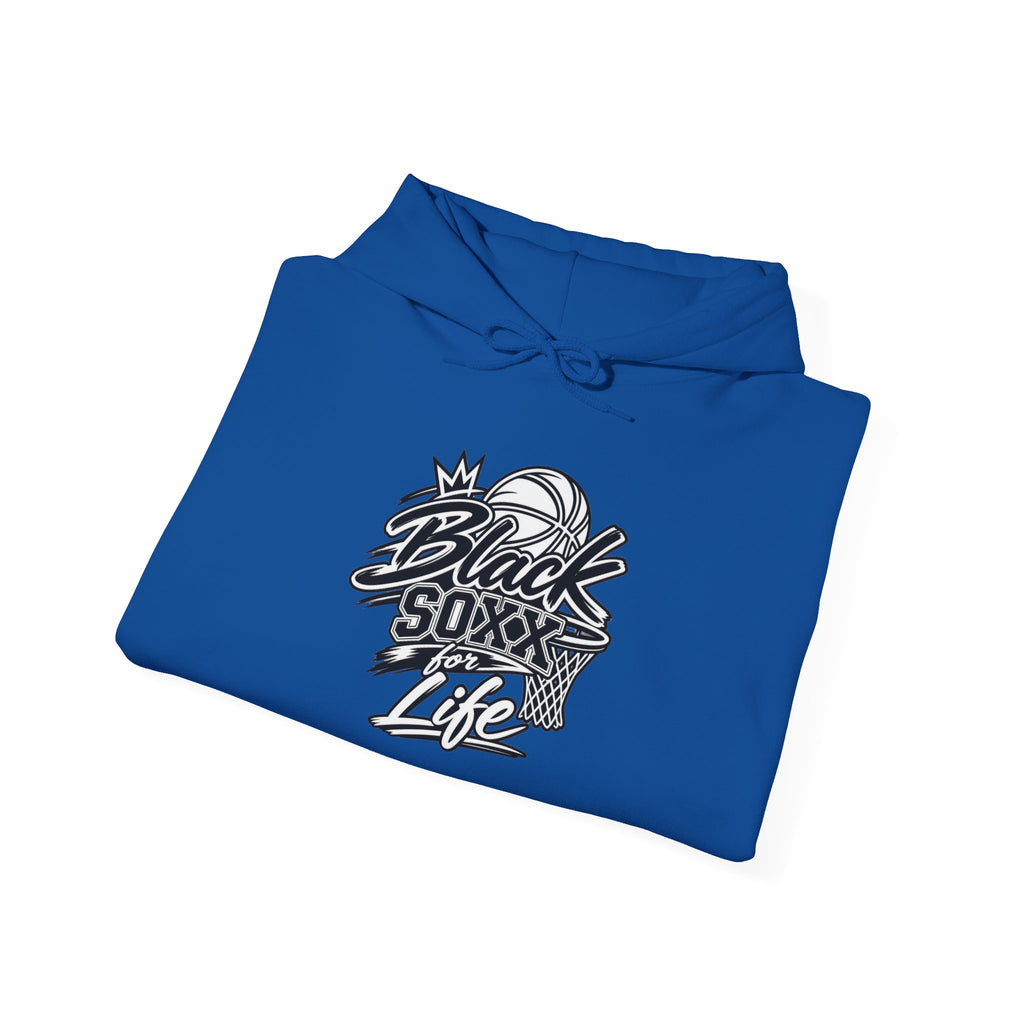 Black Soxx For Life Hoodie — Retro Baseball Graphic Pullover