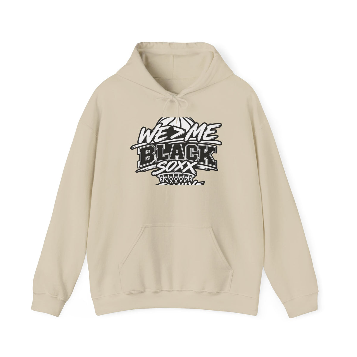 We Z Me Black Soxx Hoodie — Street Baseball Graphic Pullover