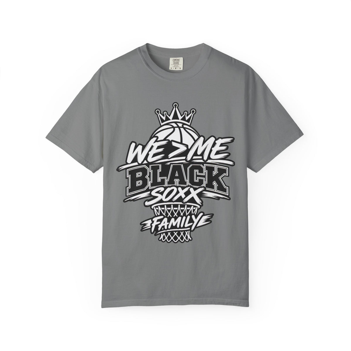 Black Soxx Family Basketball T-Shirt – 'We 2 Me' Streetwear Tee