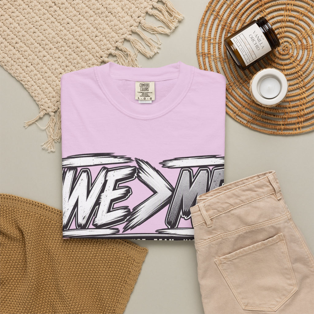 We > Me Basketball Team T-Shirt — "Together. Trust. Team. Victory."