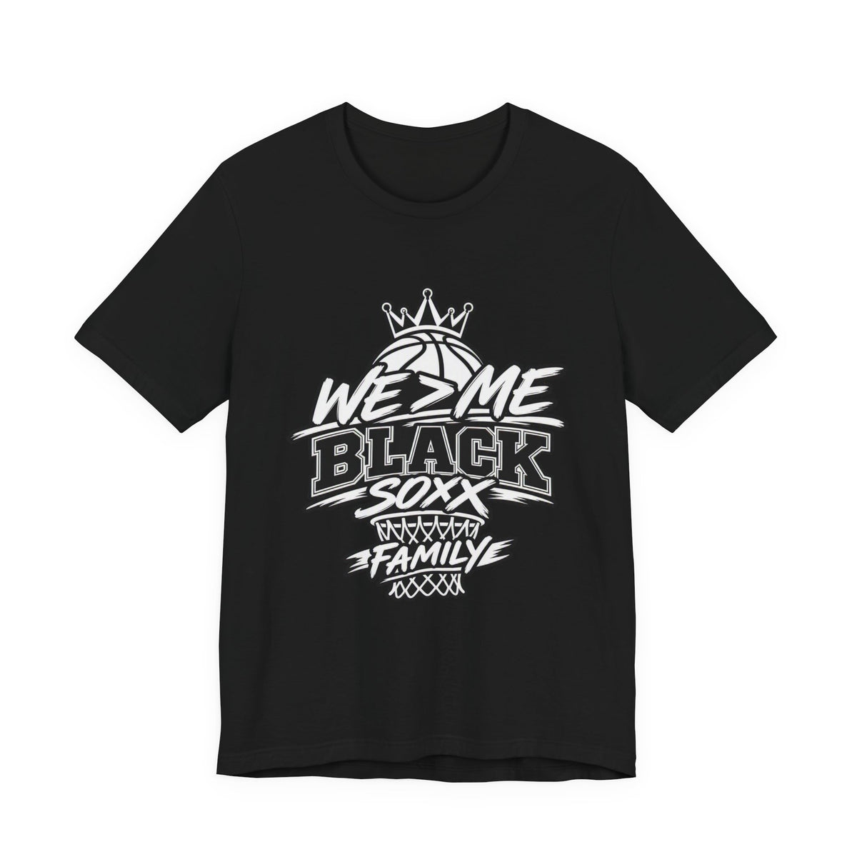 We 2 Me Black Soxx Family Basketball Tee